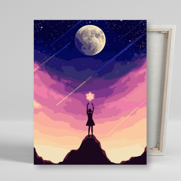 DIY 페인팅 별따는 소녀 40x50
