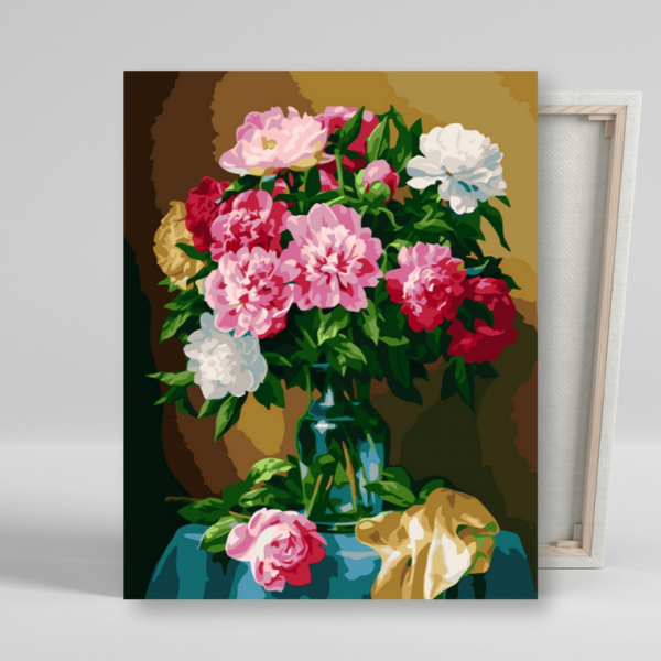 DIY 페인팅 화려한 모란화병 40x50
