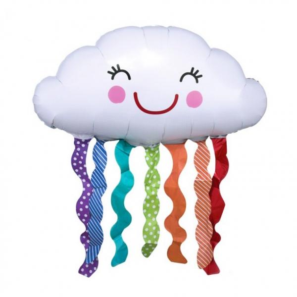 슈퍼쉐잎은박풍선(레인보우클라우드) 파티 벌룬 장식