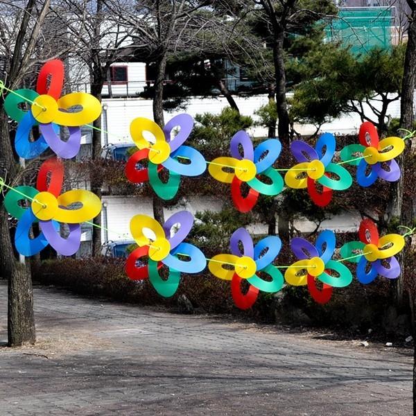 스카이바람개비가랜드(오색10개입)10m 바람개비 매장 입구 장식