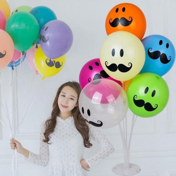 풍선꽂이장식세트70cm(콧수염혼합)