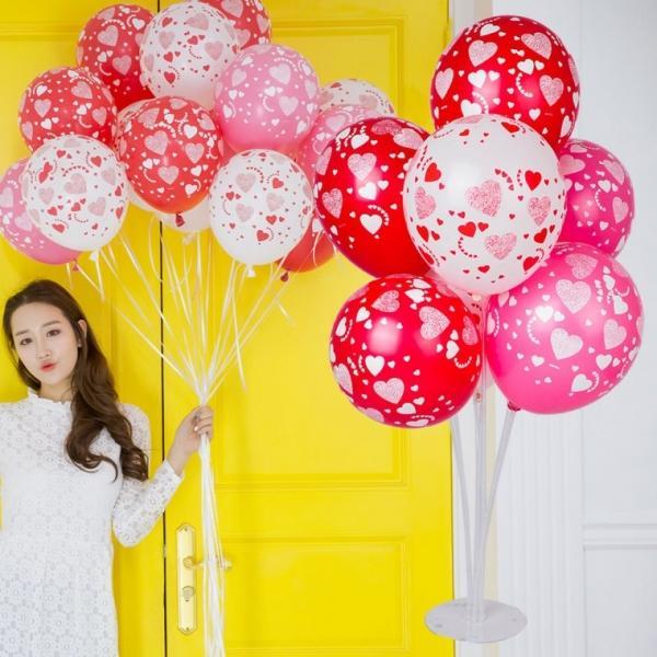 풍선꽂이장식세트70cm(하트인쇄혼합)