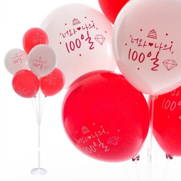 풍선꽂이장식세트130cm(너와나의100일)