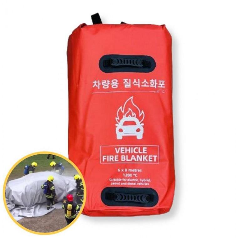 화재 질식소화포 차량용 전기차 소방포 1200도 6Mx8M