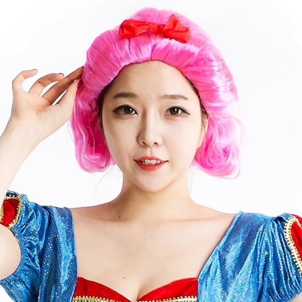 빨강공주가발(핑크) 파티 가발 이벤트 노래방 공연소품