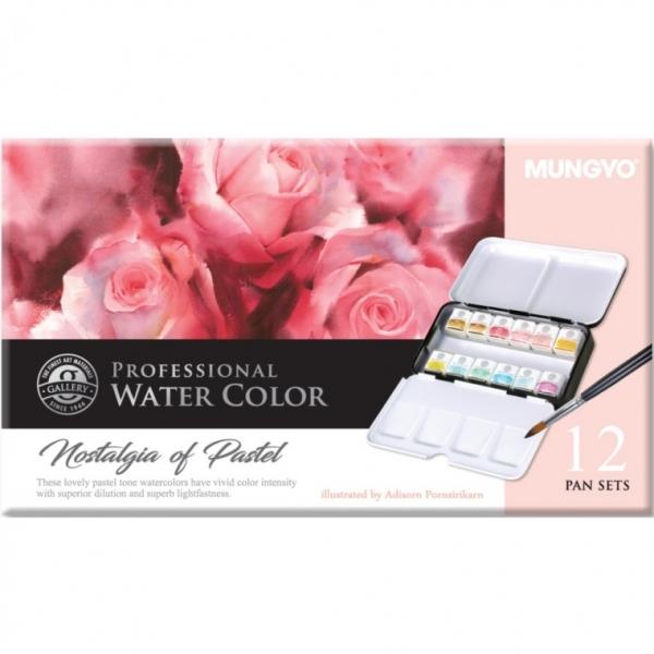 고체물감 12색 파스텔 디자인 문구 미술