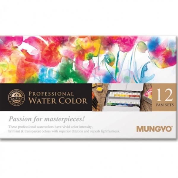 고체물감 12색 클래식 디자인 컬러문구 미술