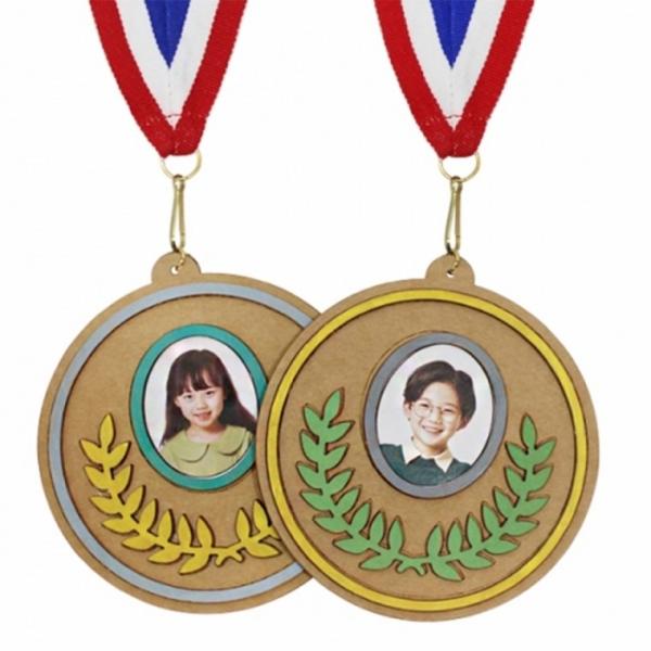 뚝딱 DIY 우드 우든페이퍼 메달 수여식 만들기 10인용 유아 어린이집 교구 재료