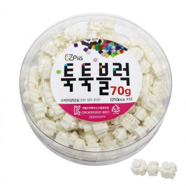 뚝딱 툭툭블럭 관절 흰색 70g 만들기 교구 재료