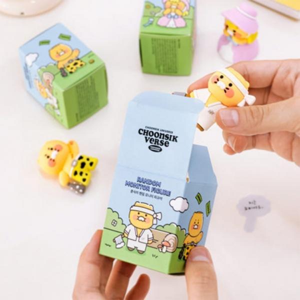 카카오프렌즈 춘식이 3종 랜덤 모니터 피규어