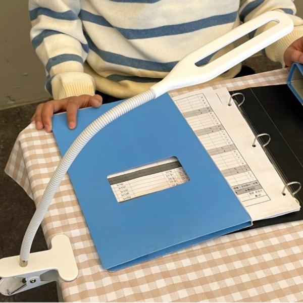 USB 집게 독서등 스탠드 화이트