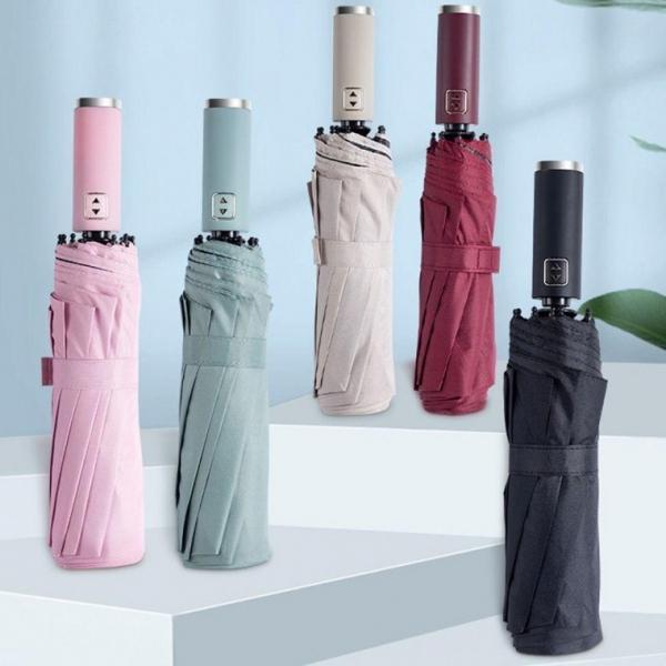 튼튼한 자동 3단우산 햇빛차단 암막 양우산 우양산