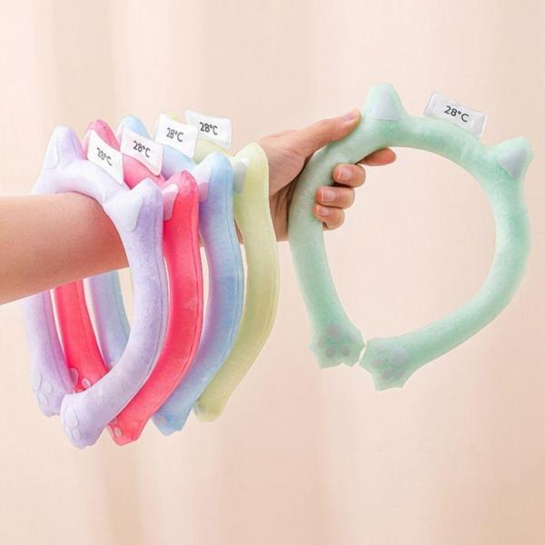 고양이 아이스 넥쿨러 얼음 목걸이 쿨스카프 튜브