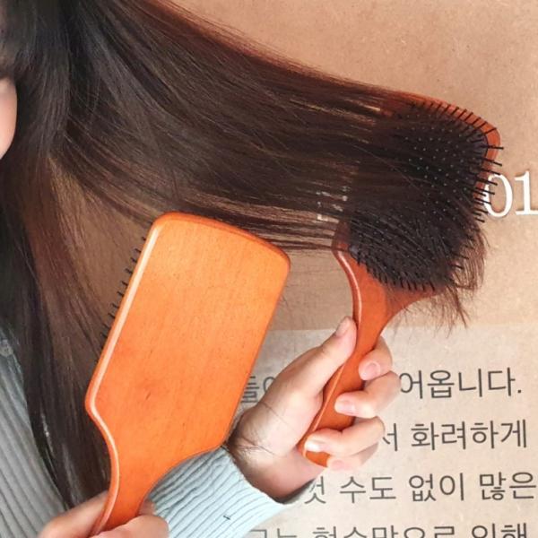 우드 사각 패들브러쉬 대형