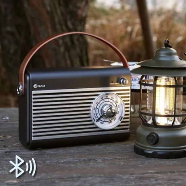 RETRO 블루투스 스피커 라디오 USB 무선 캠핑스피커