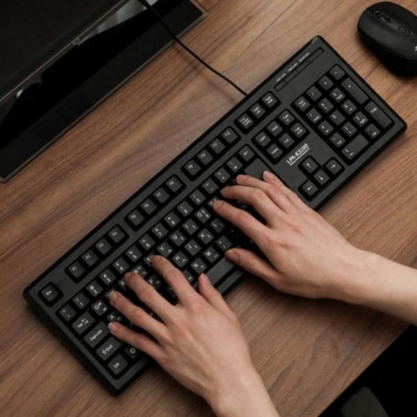 저소음 유선키보드 USB 사무용 가정용 키보드