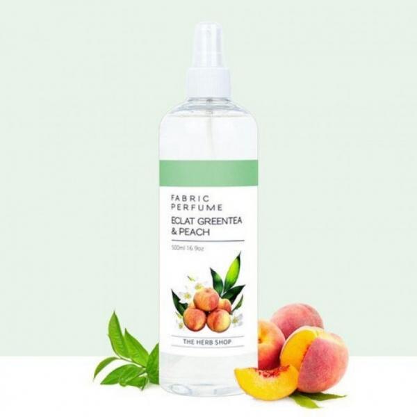 국산 섬유향수 섬유탈취제 500ml 에끌라그린티피치