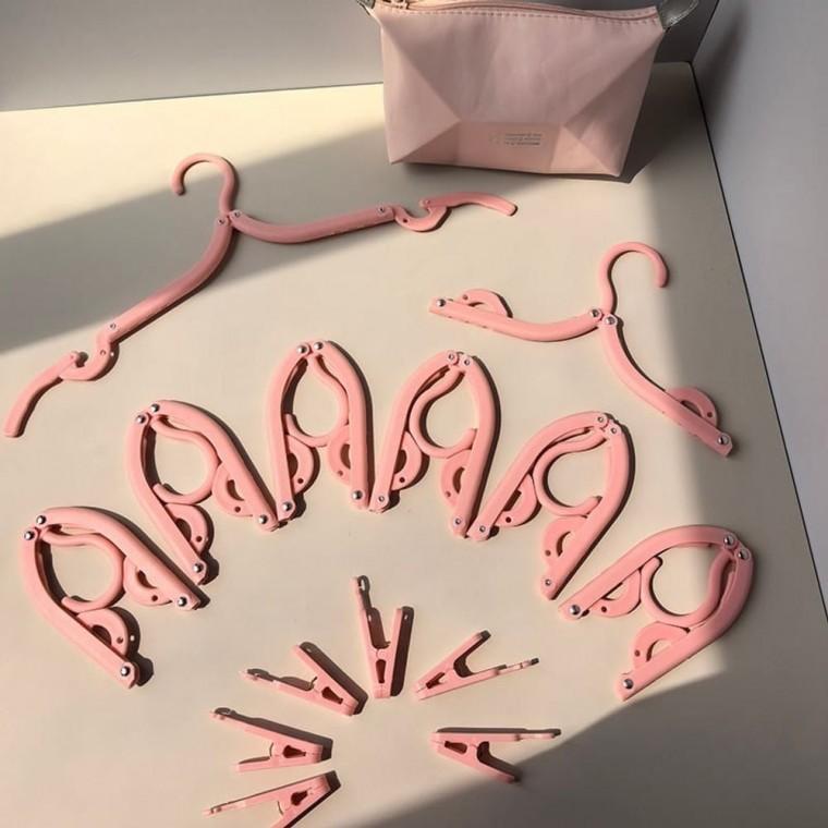 휴대용 빨래건조대 접이식 여행 옷걸이 세트 가방포함