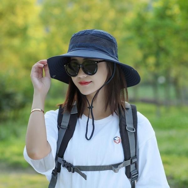 창넓은 여성 아웃도어 모자 등산 야외 운동 메쉬