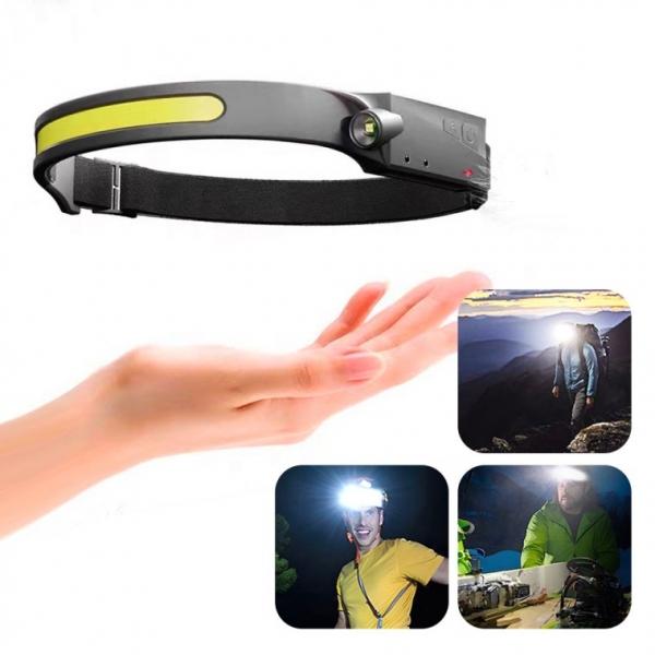 신광 와이드 센서헤드랜턴100 LED-COB 헤드라이트 모션센서 미니랜턴 야간작업등 심야운동