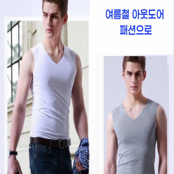 남성 여름 아이스 러닝셔츠 5장 무봉제 나시 쿨 이너티 나시런닝 민소매 운동복 아웃도어