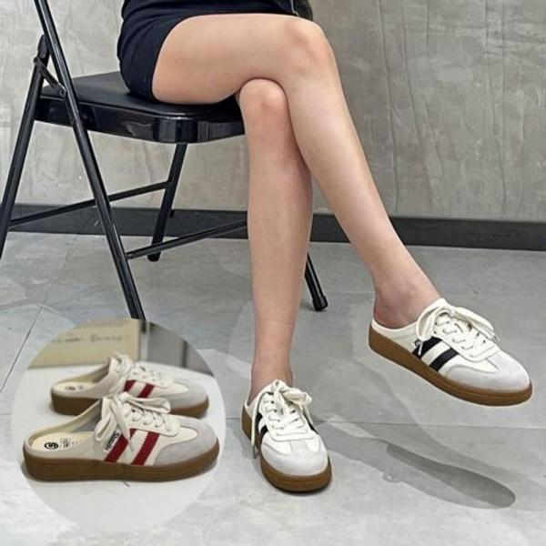 여성용 패션 투라인 스니커즈 운동화