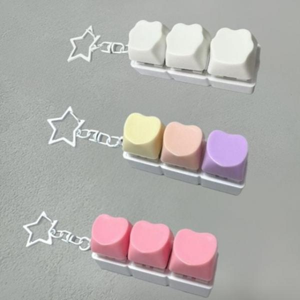 bns 하트 구름 키보드 키링 키캡키링 클릭커 열쇠고리 스