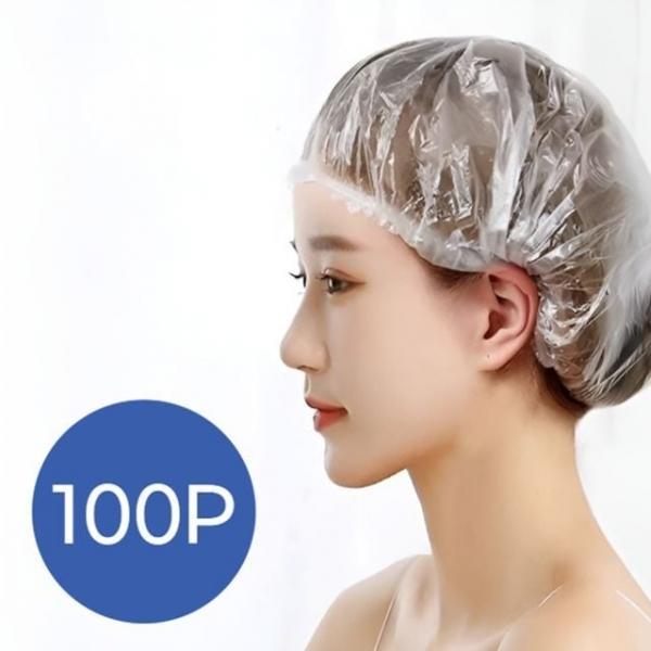 bns 일회용 샤워캡 100개 헤어캡 헤어팩 염색 파마 세안