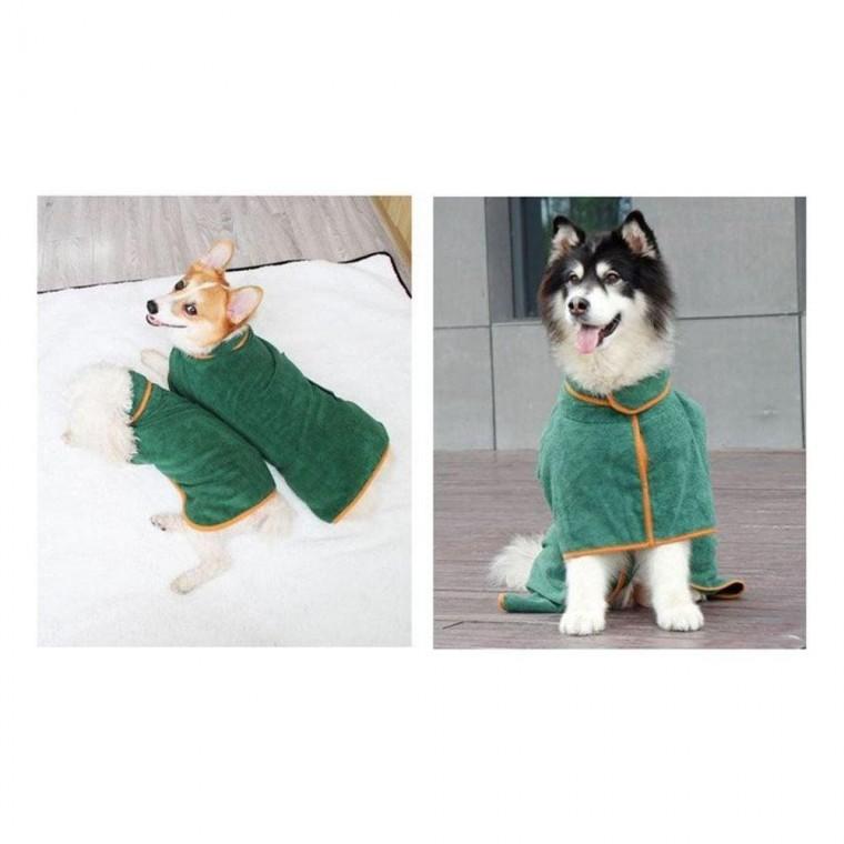 강아지 고양이 소프트 수건 샤워 가운 타올 목욕 M 샤워 고양이 반려 동물 강아지 견 펫 가운 소프트