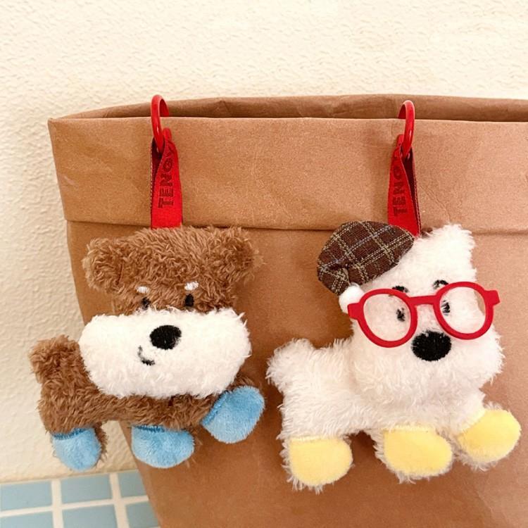 신발신은 강아지 인형키링 / 슈나우저 비숑 말티즈 푸들 백참 인형뽑기