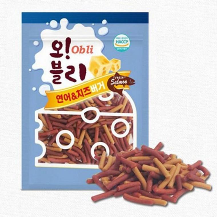 오블리 강아지 간식 건강식 애견간식 연어치즈 100g