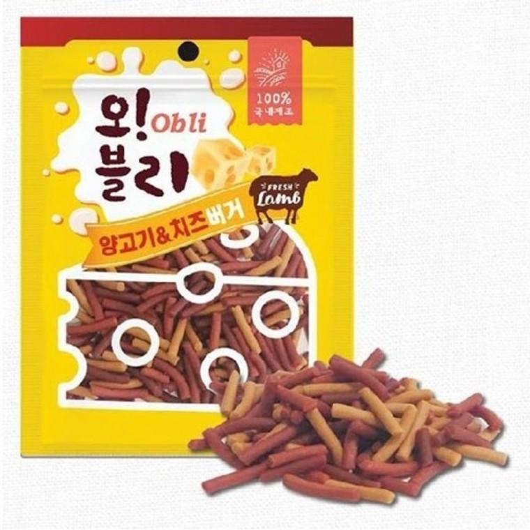 오블리 강아지 간식 건강식 애견간식 양고기치즈 100g