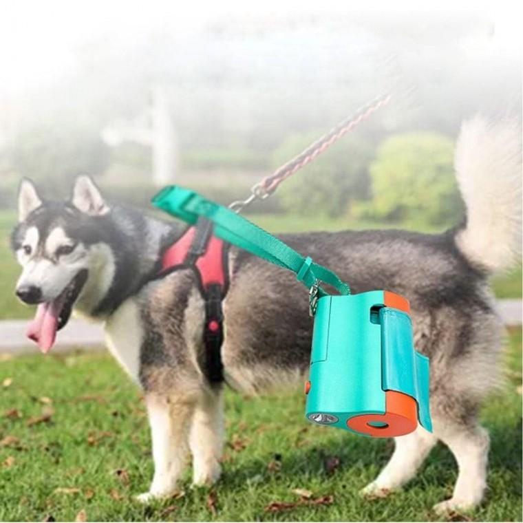 강아지 배변 봉투 LED등 케이스 고양이 외출 산책 똥봉투 애견 동물 애완견 케이스 배변 처리 봉투