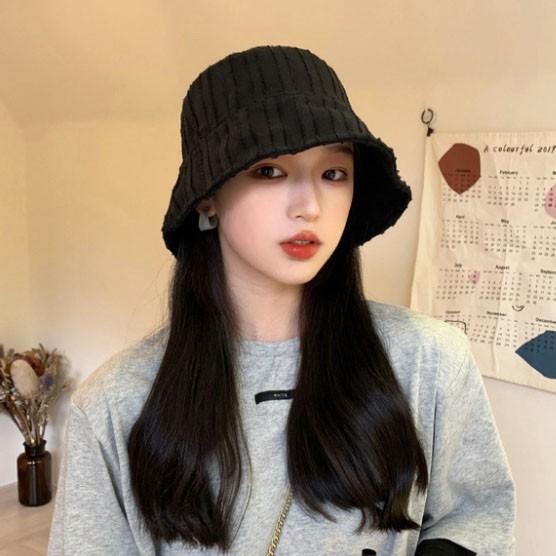 은창]빈티지 면 사선 벙거지 모자 벙거지모자 사계절 가을 겨울 선캡 썬캡 여름 캡모자 밀짚 왕골 나들이