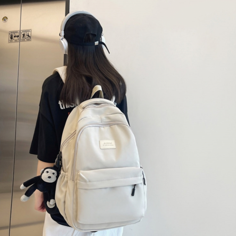 생활방수 심플 귀여운 고릴라키링 도톰스트랩 백팩