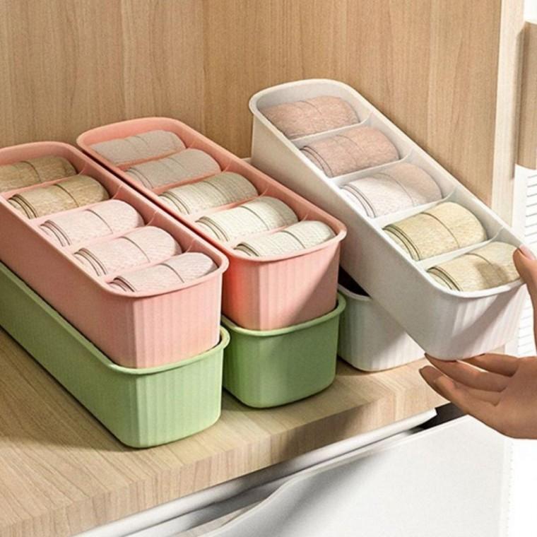 플라스틱 속옷정리함 칸막이 양말 속옷 수납 보관함