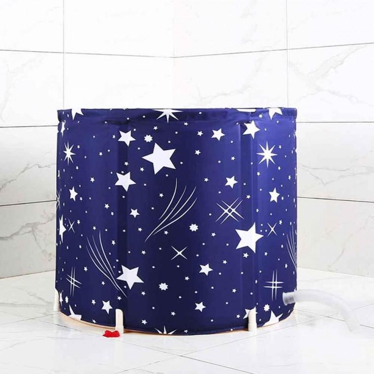 접이식 반신욕 욕조 1인용 실내 스파용 목욕 대야 욕실 가구 수납 겸용