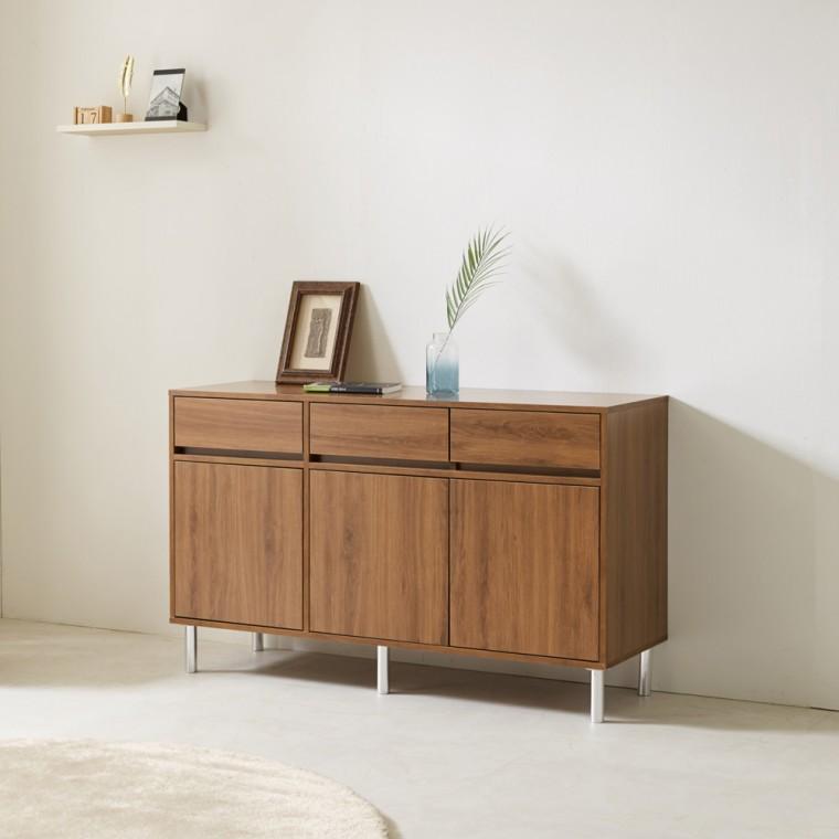 HM104 높은 서랍 수납 거실장 1200 3colors