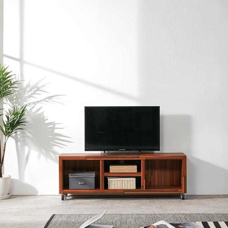 리빙유 이동식 거실장 1200 TV장 수납장 선반