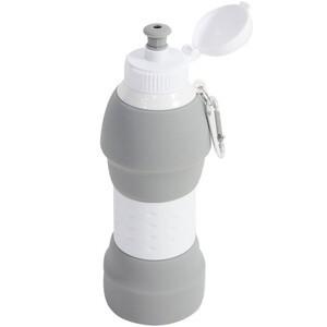 키친프리 실리콘 물병 600ml 그레이 2201 캠핑 피크닉 스포츠 접이식 휴대용 물병 수통