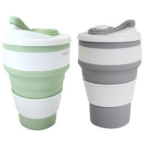 실리콘 텀블러 350ML 2188/ 휴대용 머그컵 잔