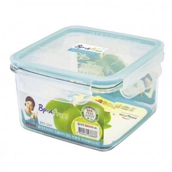 트라이탄 찬통 정사각 밀폐용기 860ml 냉장고 반찬통
