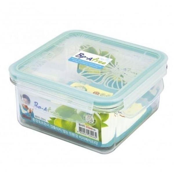510ml 정사각 트라이탄 밀폐용기 찬통 냉장고 반찬통
