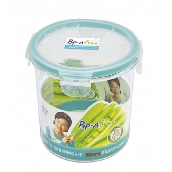 반찬통 880ml 찬통 원형 냉장고 밀폐용기 트라이탄
