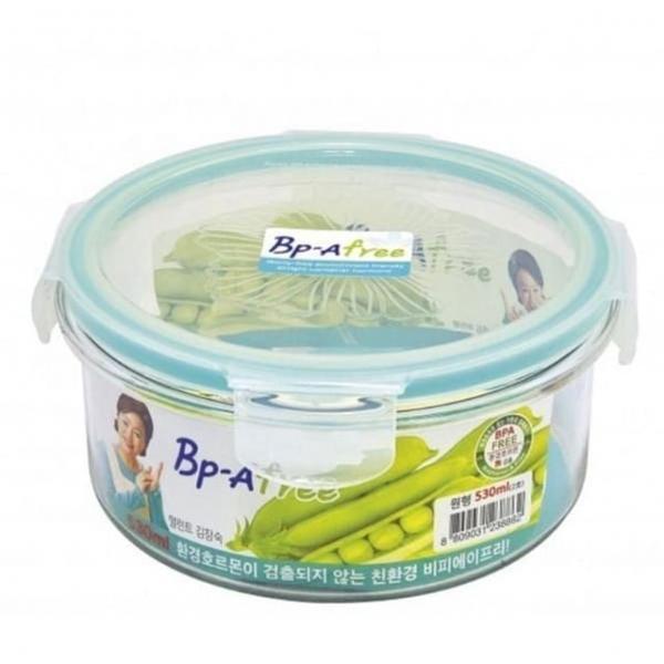 밀폐용기 반찬통 찬통 530ml 트라이탄 원형 냉장고