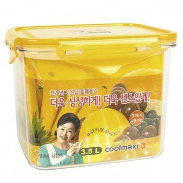 반찬통 찬통 3.5L 쿨맥시3 직사각 밀폐용기 냉장고