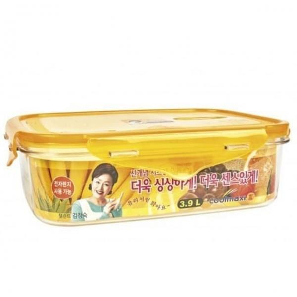 3.9L 쿨맥시3 직사각 냉장고 찬통 반찬통 밀폐용기