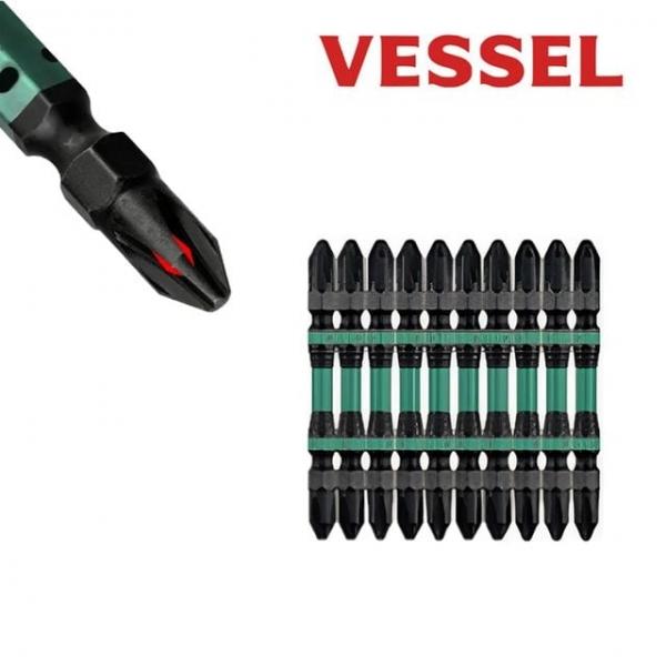 육각비트 임팩 십자팁 2X65mm 블랙리브 스텝토션비트 10PCS