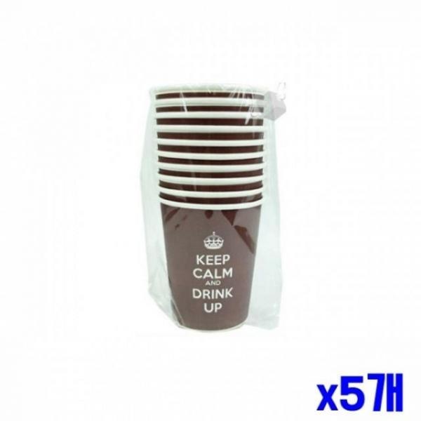 WL 테이크아웃 일회용 종이컵(300ml) 10p x5개 일회용컵