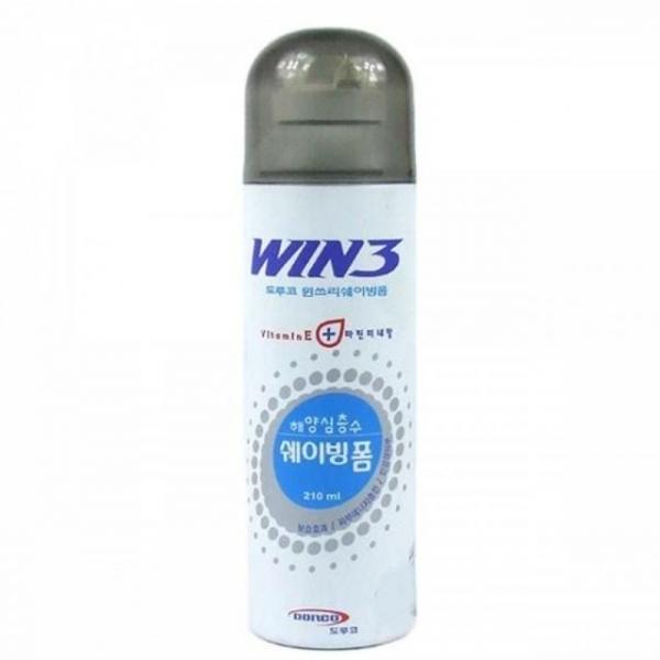 WL 부드러운 도루코 WIN3 쉐이빙폼 210ml 남성면도크림